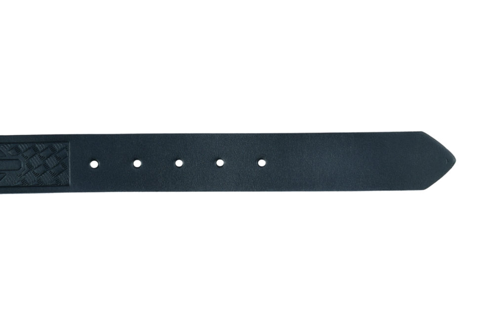 BLT2012 Classic Black Leather Belt with Buffalo Nickel