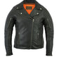 DS894 Women&#039;s Modern Longer Beltless Biker Jacket