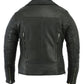 DS894 Women&#039;s Modern Longer Beltless Biker Jacket