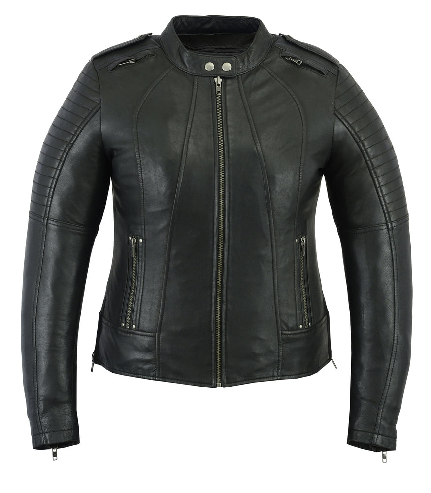 DS893 Women&#039;s Updated Biker Style Jacket