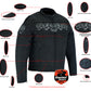 DS600 Men's Textile Scooter Style Jacket w/ Reflective Skulls