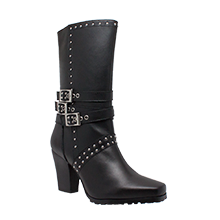 8627 Women's Side Zipper Harness Boot