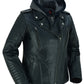 DS877 Women's M/C Jacket with Rub-Off Finish