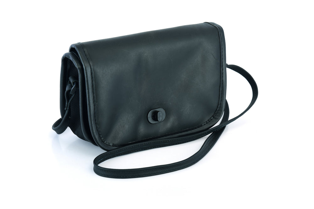 DS8500 Women's Black Construction Leather Purse/Shoulder Bag copy