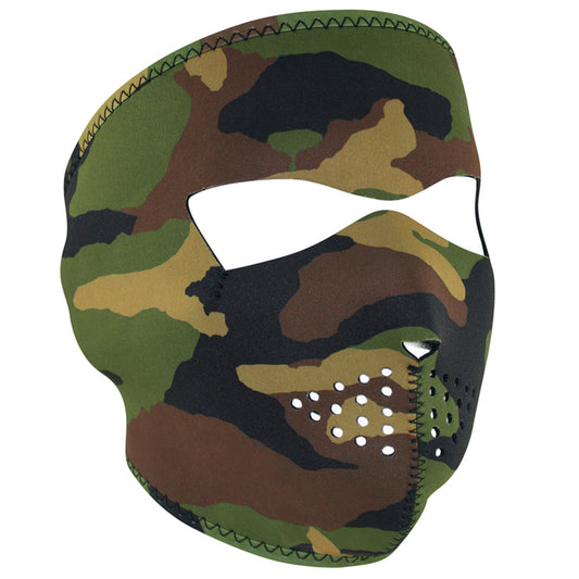 WNFM118 ZAN&reg; Full Mask- Neoprene- Woodland Camo