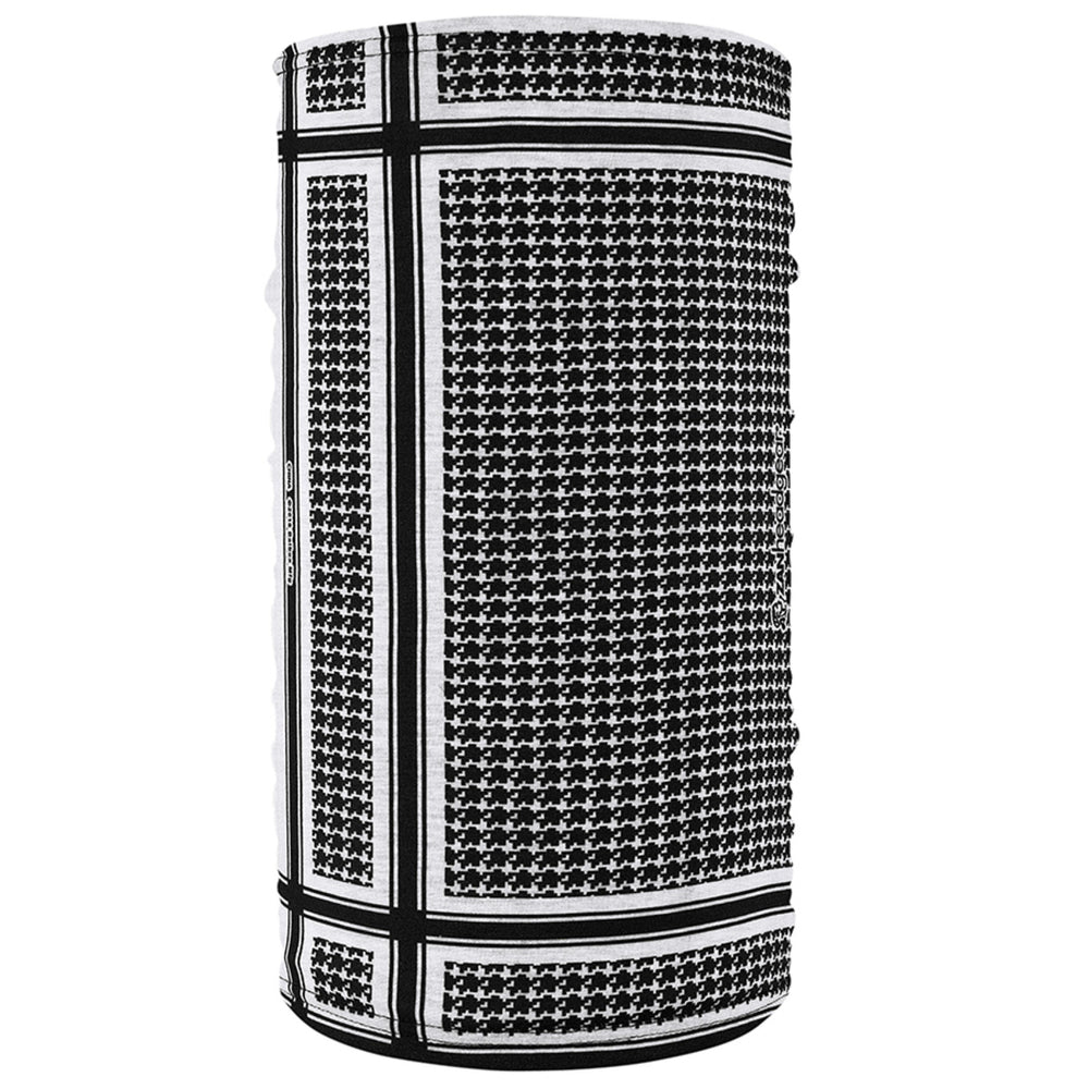 TF235BW Motley Tube&reg; Fleece Lined- Houndstooth, Black and White