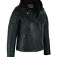 DS878 Women's Lightweight Drum Dyed Distressed Naked Lambskin M/C Jac