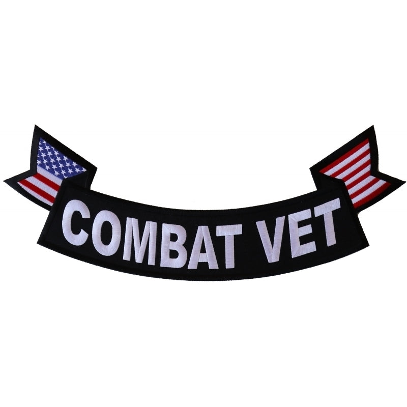 PL6558 Combat Vet Extra Large Rocker Patch