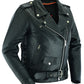 DS831 Women's Classic Side Lace Police Style M/C Jacket