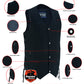 DM914TALL Men's Ten Pocket Denim Utility Vest - TALL