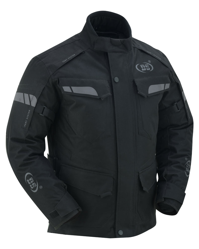 DS4615 Advance Touring Textile Motorcycle Jacket for Men - Black