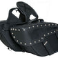 DS313S Two Strap Saddle Bag w/ Studs