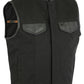 DS685 Canvas Material Single Back Panel Concealment Vest W/Leather Tr