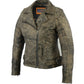 DS836 Women&#039;s Updated Stylish Antique Brown M/C Jacket