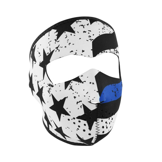 WNFM119 ZAN&reg; Full Mask- Neoprene- Thin Blue Line