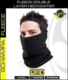 NG001- Double Layer Fleece NeckGaiter- Black