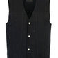 DM925BK Men's Single Back Panel Concealed Carry Denim Vest