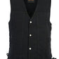 DM905BK Men's Single Back Panel Concealed Carry Denim Vest