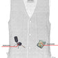 DM905BK Men's Single Back Panel Concealed Carry Denim Vest