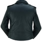 DS850 Women's Classic Plain Side Fitted M/C Style Jacket