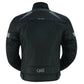 DS4610 Flight Wings - Black Textile Motorcycle Jacket for Men