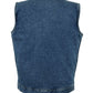 DM981BU Concealed Snaps, Denim Material, Hidden Zipper, w/o Collar