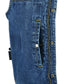 DM981BU Concealed Snaps, Denim Material, Hidden Zipper, w/o Collar