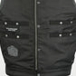 DS685 Canvas Material Single Back Panel Concealment Vest W/Leather Tr