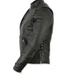 DS885 Women&#039;s Stylish Jacket with Grommet and Lacing Accents