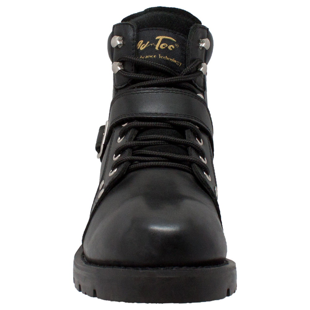 9143 Men&#039;s YKK Zipper Biker Boot-Black