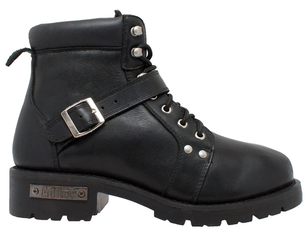 9143 Men&#039;s YKK Zipper Biker Boot-Black