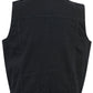 DM970BK Snap Front Denim Vest- Black