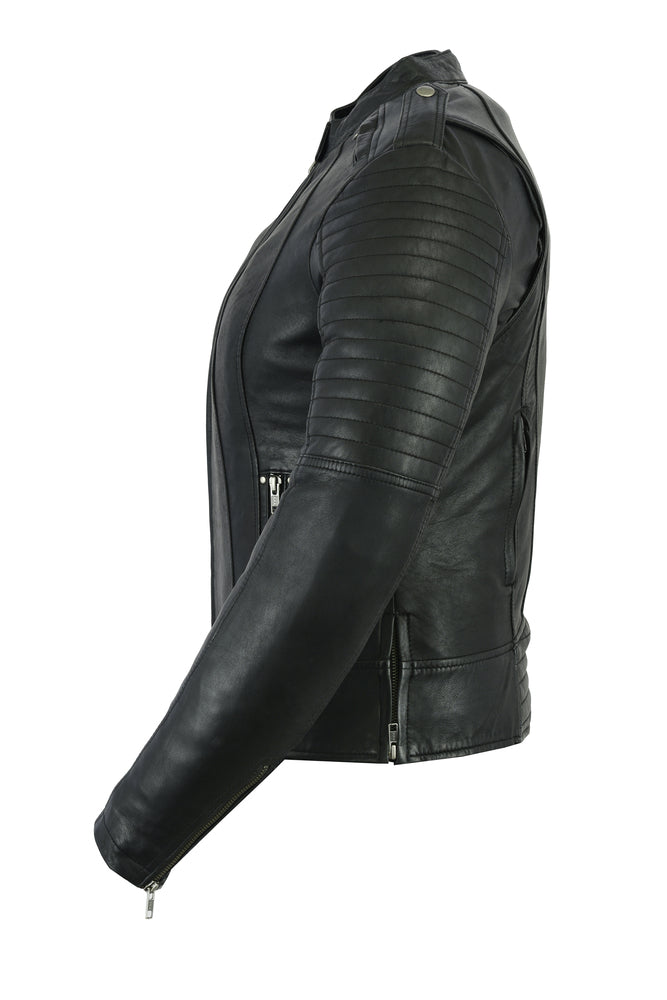 DS893 Women&#039;s Updated Biker Style Jacket