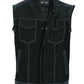 DM900 Men's Leather/Denim Combo Vest