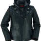 DS877 Women's M/C Jacket with Rub-Off Finish