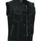 DM900 Men's Leather/Denim Combo Vest