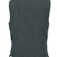 DM918 Men's Rough Rub-Off Raw Finish Broken Gray Denim Vest