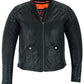 DS885 Women&#039;s Stylish Jacket with Grommet and Lacing Accents